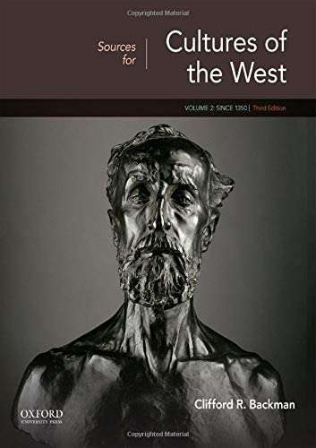 Book cover of Sources for Cultures of the West: Volume 2: Since 1350 (Third Edition)