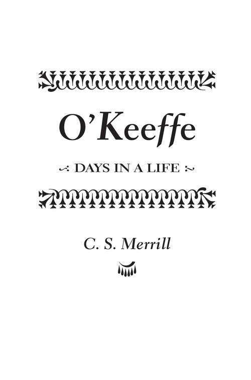 Book cover of O'Keeffe: Days in a Life