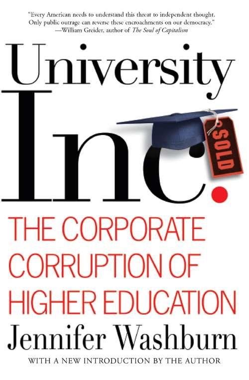 Book cover of University, Inc.