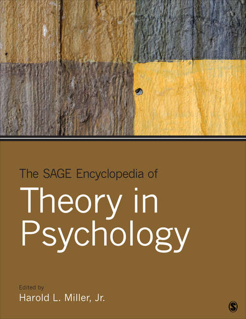 Book cover of The SAGE Encyclopedia of Theory in Psychology
