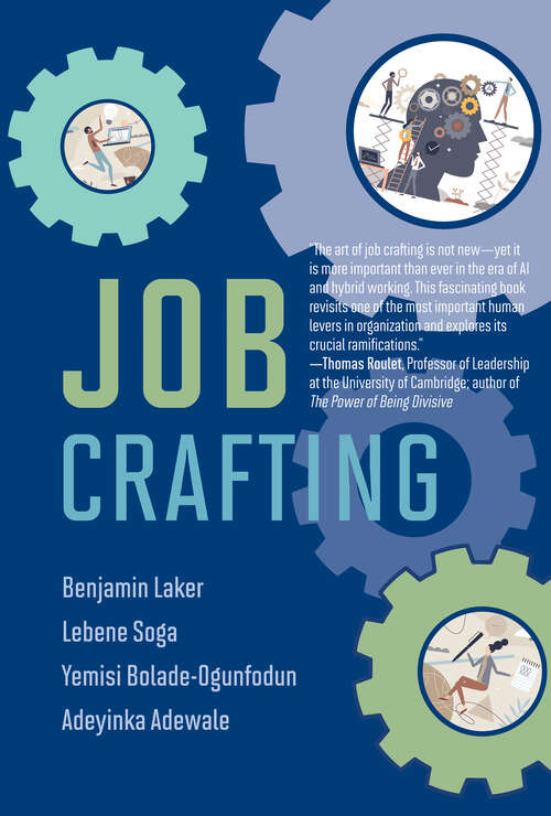 Book cover of Job Crafting (Management on the Cutting Edge)