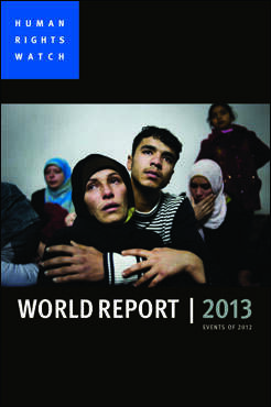 Book cover of World Report 2013: Events of 2012