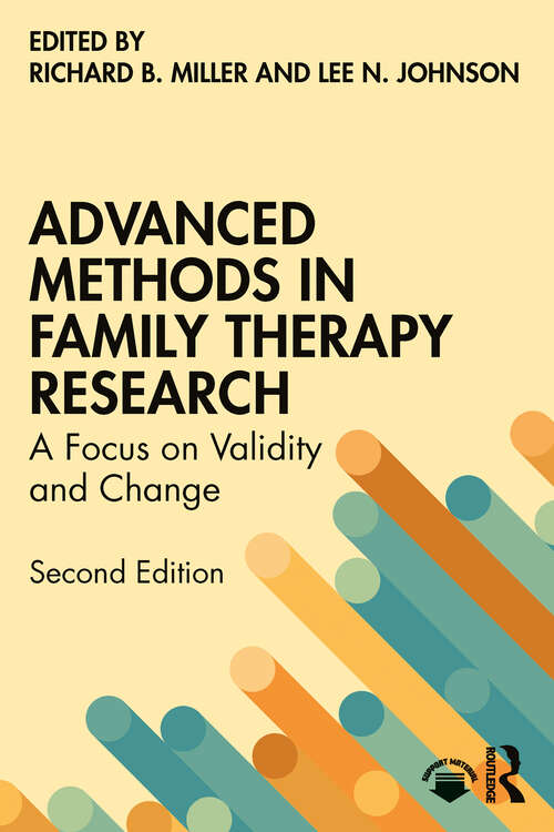 Book cover of Advanced Methods in Family Therapy Research (2)