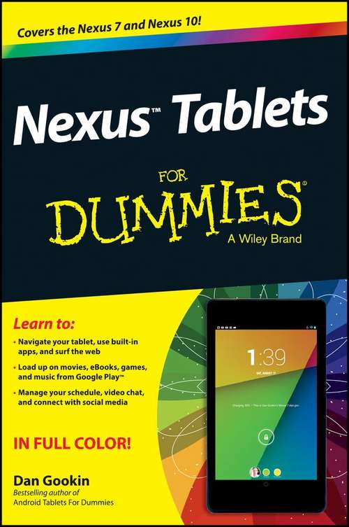 Book cover of Nexus Tablets For Dummies