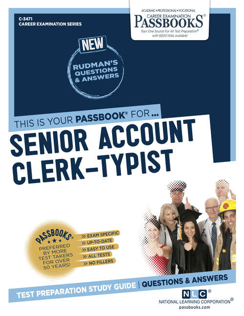 Book cover of Senior Account Clerk-Typist: Passbooks Study Guide (Career Examination Series: C-3471)