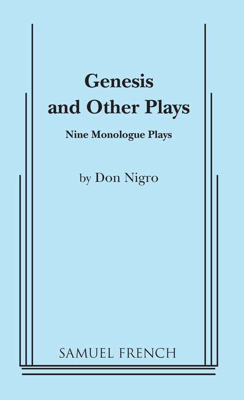 Book cover of Genesis and Other Plays
