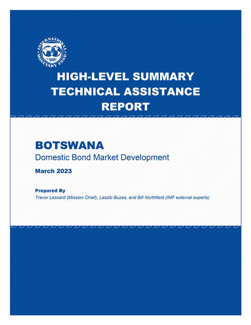 Book cover of Botswana: Domestic Bond Market Development