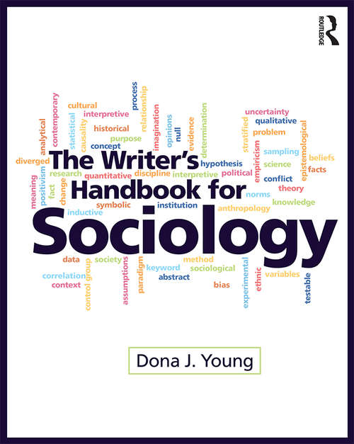 Book cover of The Writer’s Handbook for Sociology