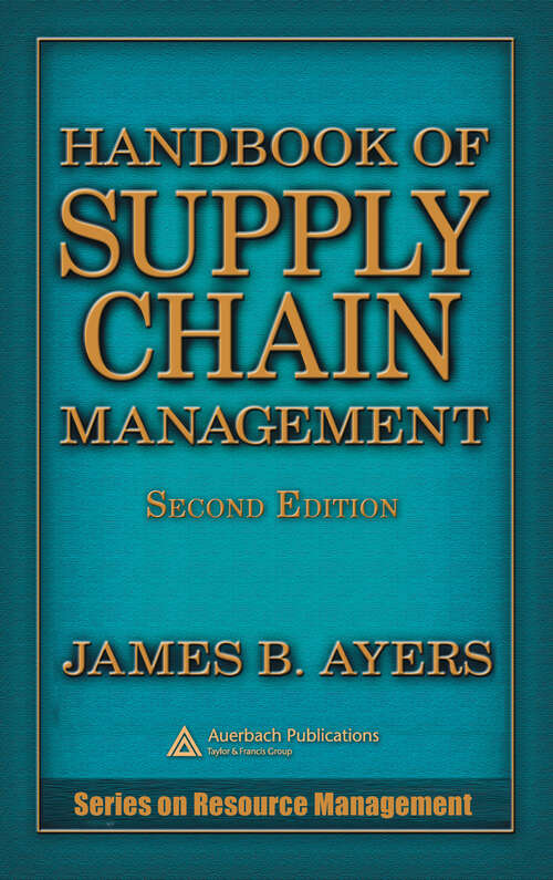 Book cover of Handbook of Supply Chain Management (2) (Resource Management)