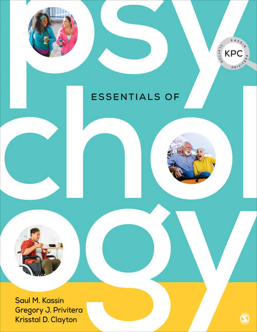 Book cover of Essentials of Psychology (First Edition)