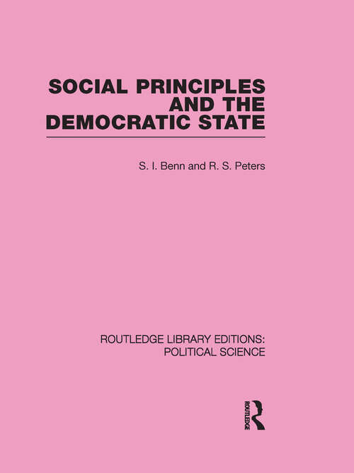 Cover image of Social Principles and the Democratic State
