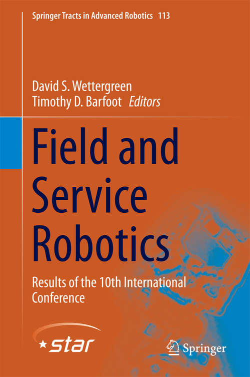 Book cover of Field and Service Robotics