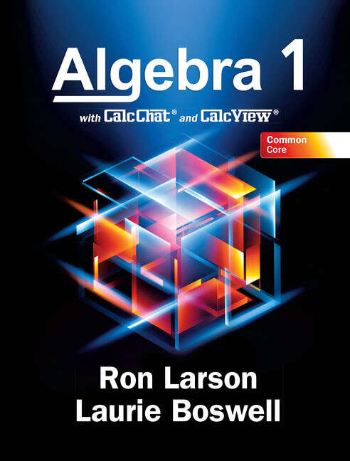 Book cover of Algebra 1: With CalcChat & CalcView