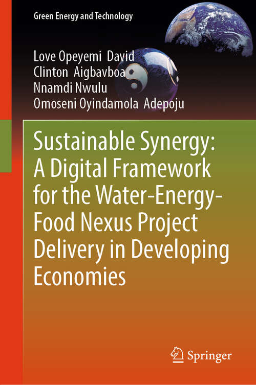 Book cover of Sustainable Synergy: A Digital Framework for the Water-Energy-Food Nexus Project Delivery in Developing Economies (Green Energy and Technology)
