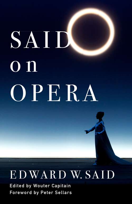 Book cover of Said on Opera
