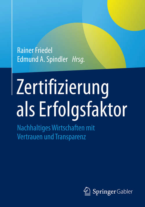 Book cover of Zertifizierung als Erfolgsfaktor