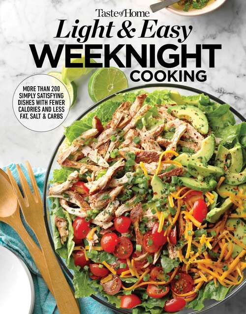 Book cover of Taste of Home Light & Easy Weeknight Cooking