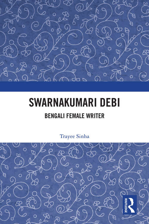 Book cover of Swarnakumari Debi: Bengali Female Writer (1)