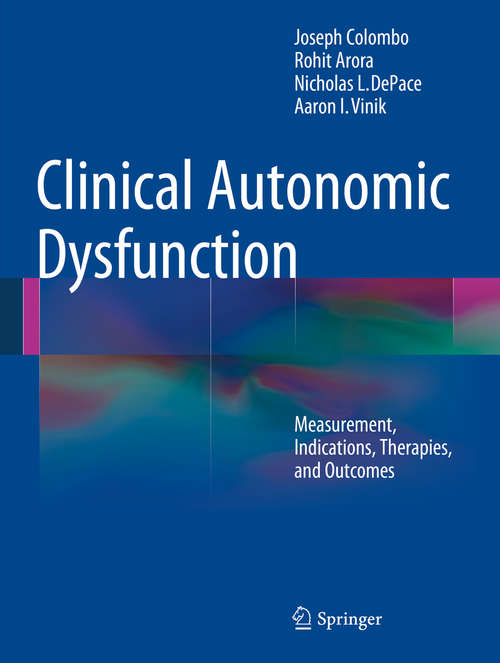 Book cover of Clinical Autonomic Dysfunction