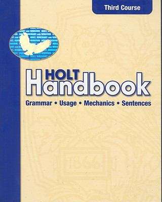 Book cover of Holt Handbook: Grammar, Usage, Mechanics, and Sentences