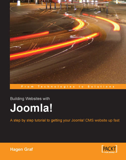 Book cover of Building Websites with Joomla!
