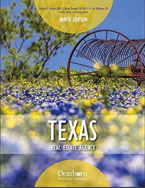 Book cover of Texas Real Estate Agency (Ninth Edition)