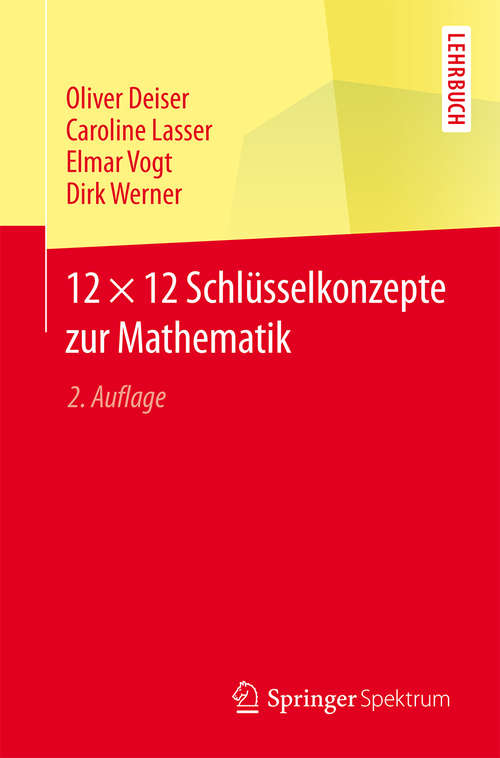 Book cover of 12 × 12 Schlüsselkonzepte zur Mathematik