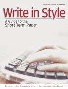 Book cover of Write in Style: A Guide to the Short Term Paper (4th edition)