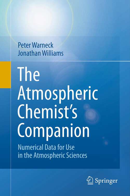 Book cover of The Atmospheric Chemist’s Companion