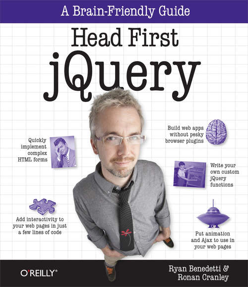 Book cover of Head First jQuery