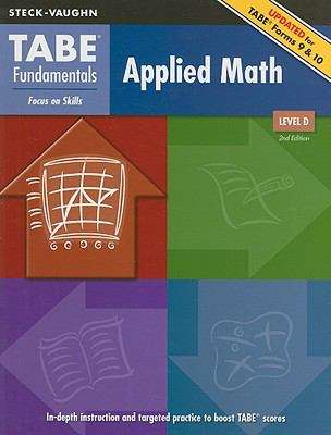 Book cover of TABE Fundamentals: Applied Math, Level D (2nd edition)