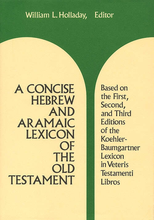 Book cover of A Concise Hebrew and Aramaic Lexicon of the Old Testament