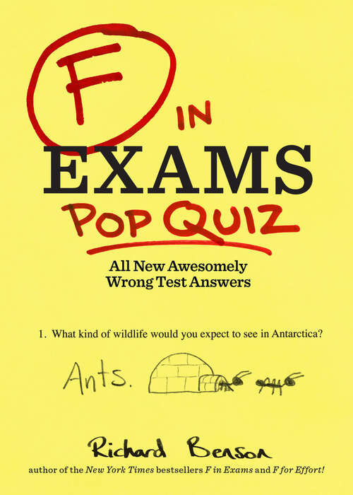 Book cover of F in Exams: Pop Quiz
