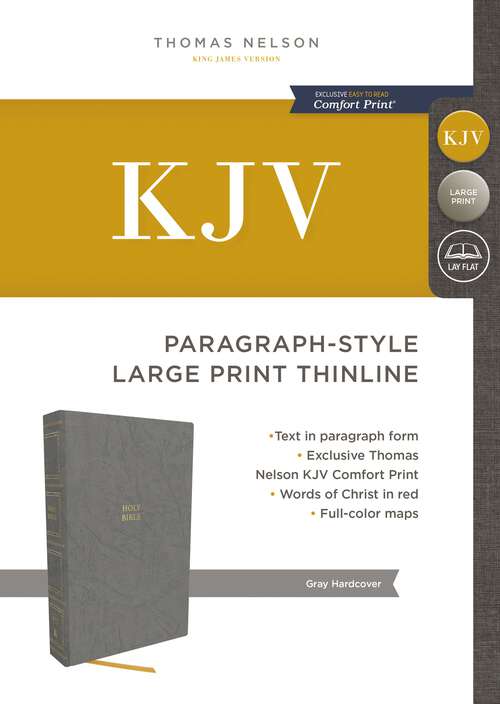 Book cover of KJV, Paragraph-style Large Print Thinline Bible