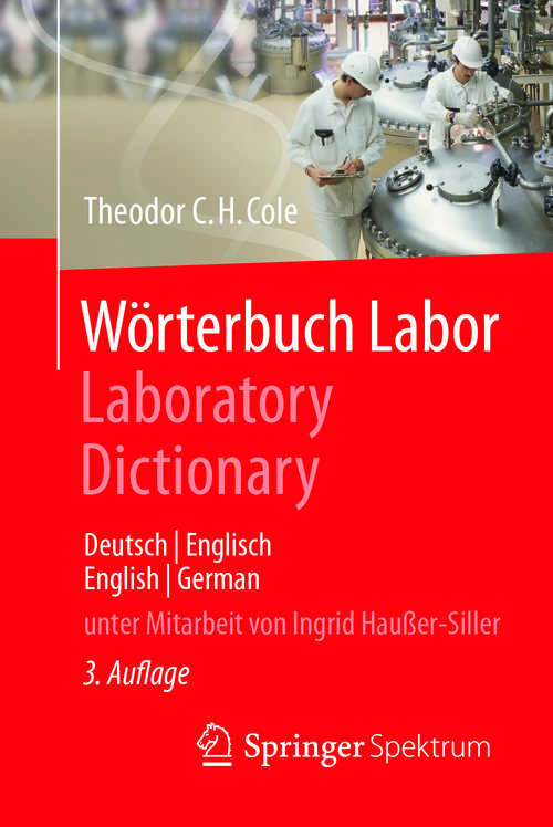 Book cover of Wörterbuch Labor / Laboratory Dictionary