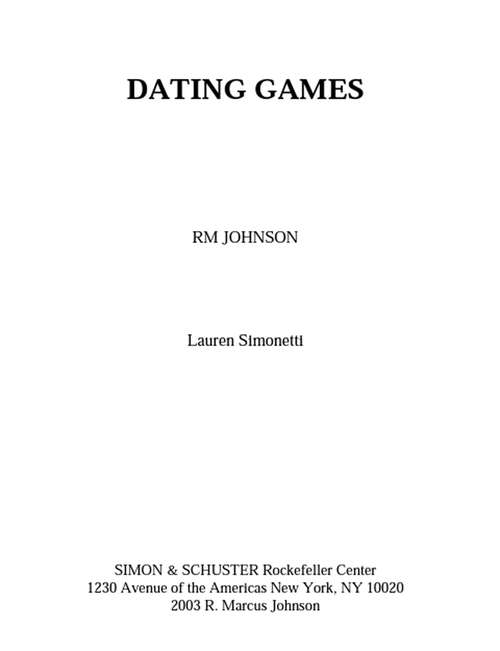 Book cover of Dating Games