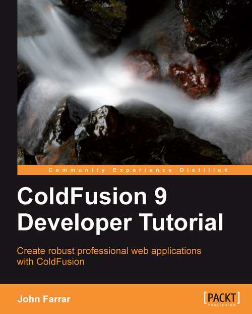 Book cover of ColdFusion 8 Developer Tutorial
