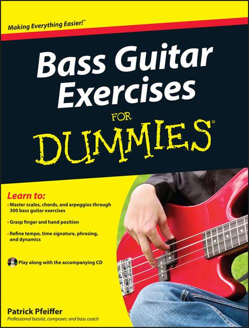 Book cover of Bass Guitar Exercises For Dummies