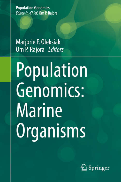 Book cover of Population Genomics: Marine Organisms (1st ed. 2020) (Population Genomics)