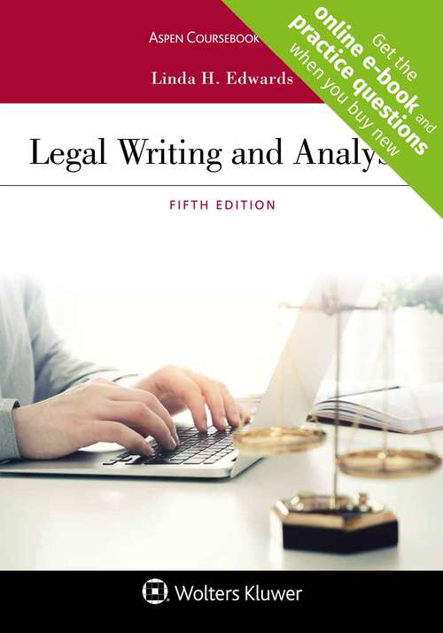 Book cover of Legal Writing And Analysis (Fifth Edition) (Aspen Coursebook)