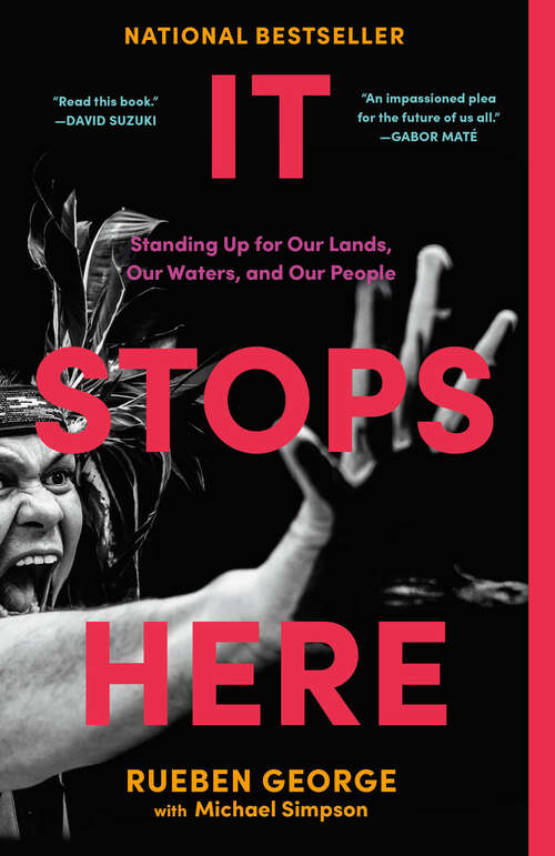 Book cover of It Stops Here: Standing Up for Our Lands, Our Waters, and Our People