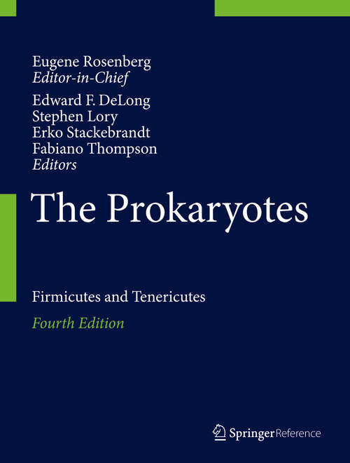 Book cover of The Prokaryotes: Firmicutes and Tenericutes