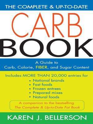 Book cover of The Complete and Up-to-Date Carb Book