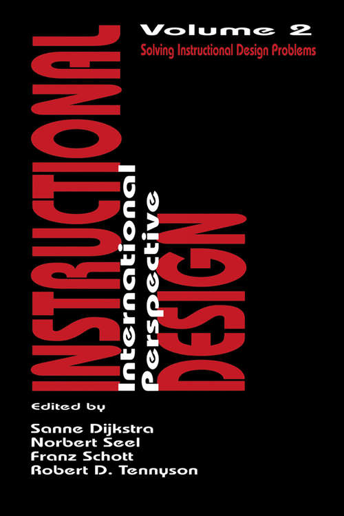 Book cover of Instructional Design: Volume I: Theory, Research, and Models:volume Ii: Solving Instructional Design Problems