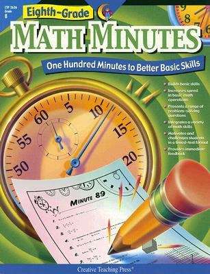 Book cover of Eighth-Grade Math Minutes (One Hundred Minutes to Better Basic Skills)