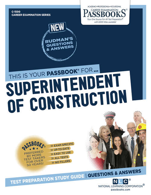 Book cover of Superintendent of Construction: Passbooks Study Guide (Career Examination Series: C-1500)