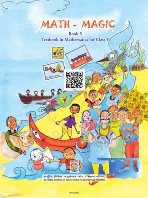 Book cover of Math Magic class 5 - NCERT - 23 (Rationalised 2023-2024)