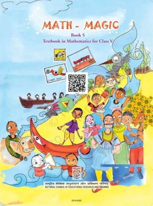 Book cover of Math Magic class 5 - NCERT - 23 (Rationalised 2023-2024)