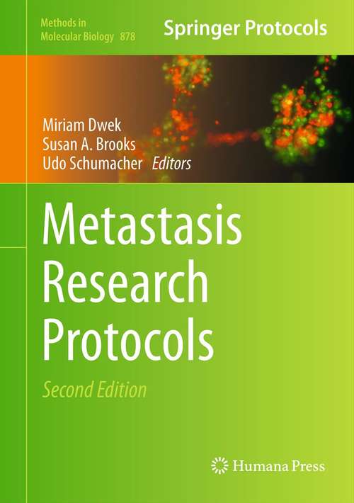 Book cover of Metastasis Research Protocols