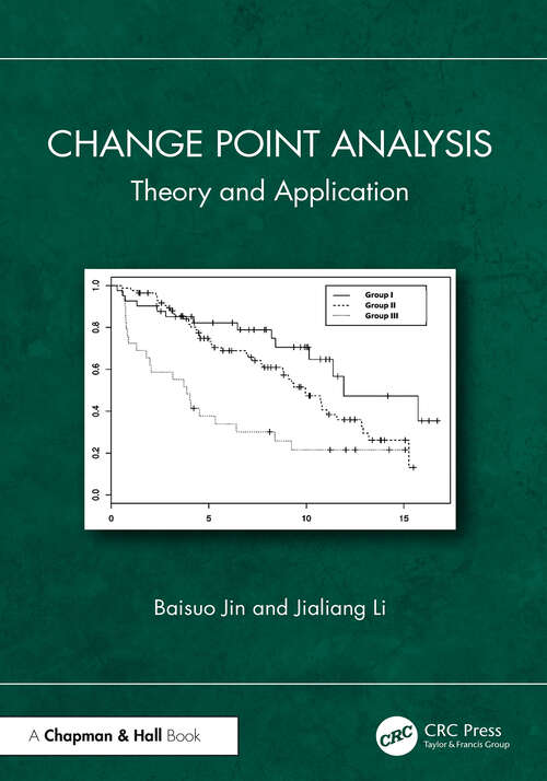 Book cover of Change Point Analysis: Theory and Application (1)